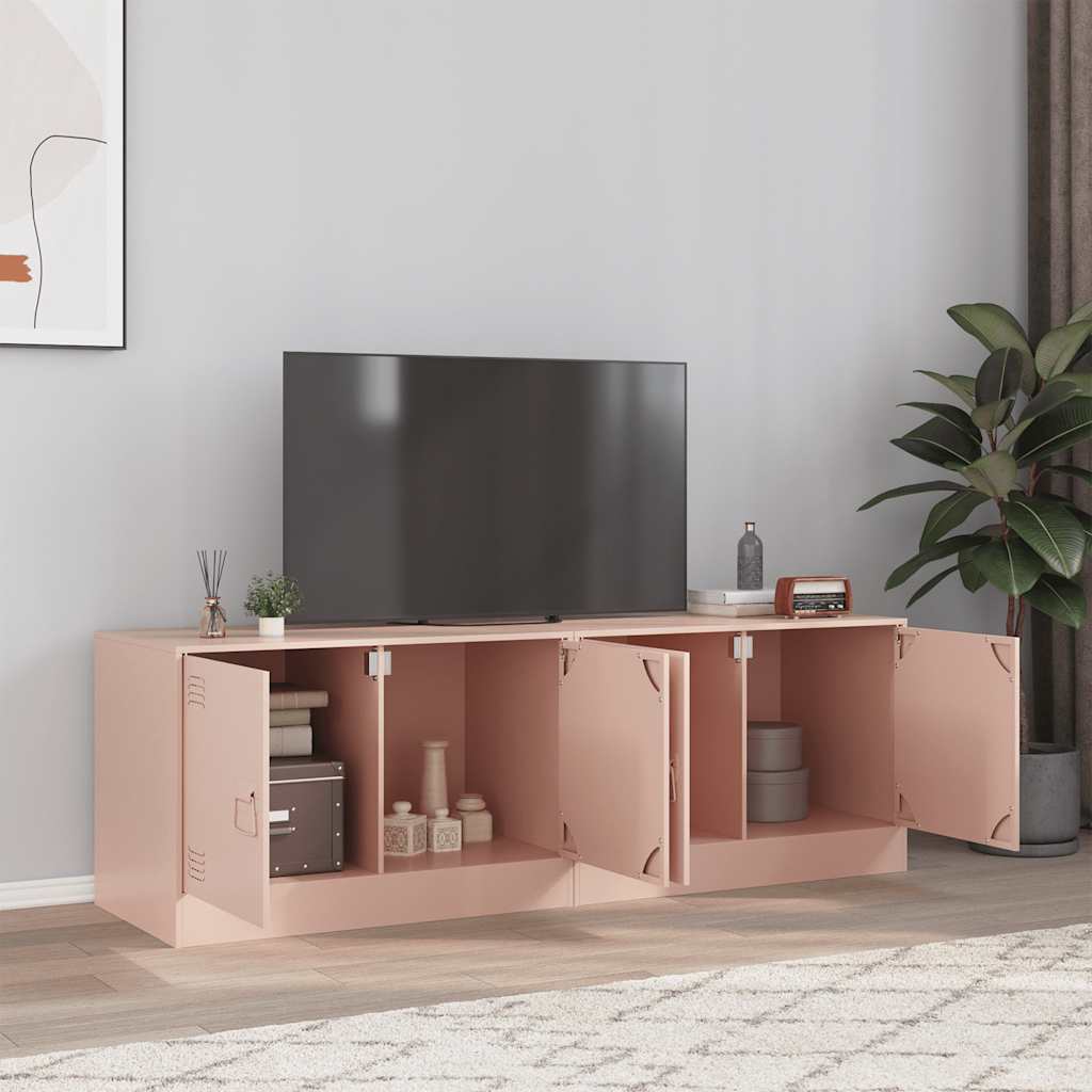 Tv-Skåp 2 St 67X39X44 Cm Stål
