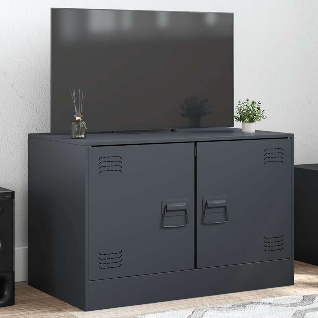 Tv-Skåp 2 St 67X39X44 Cm Stål