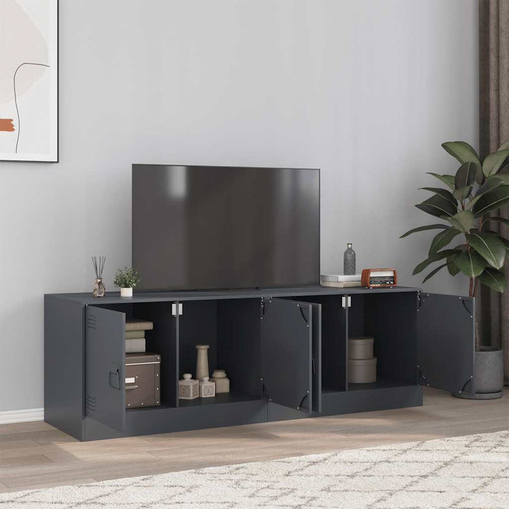 Tv-Skåp 2 St 67X39X44 Cm Stål