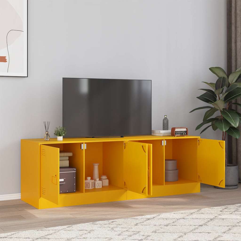 Tv-Skåp 2 St 67X39X44 Cm Stål