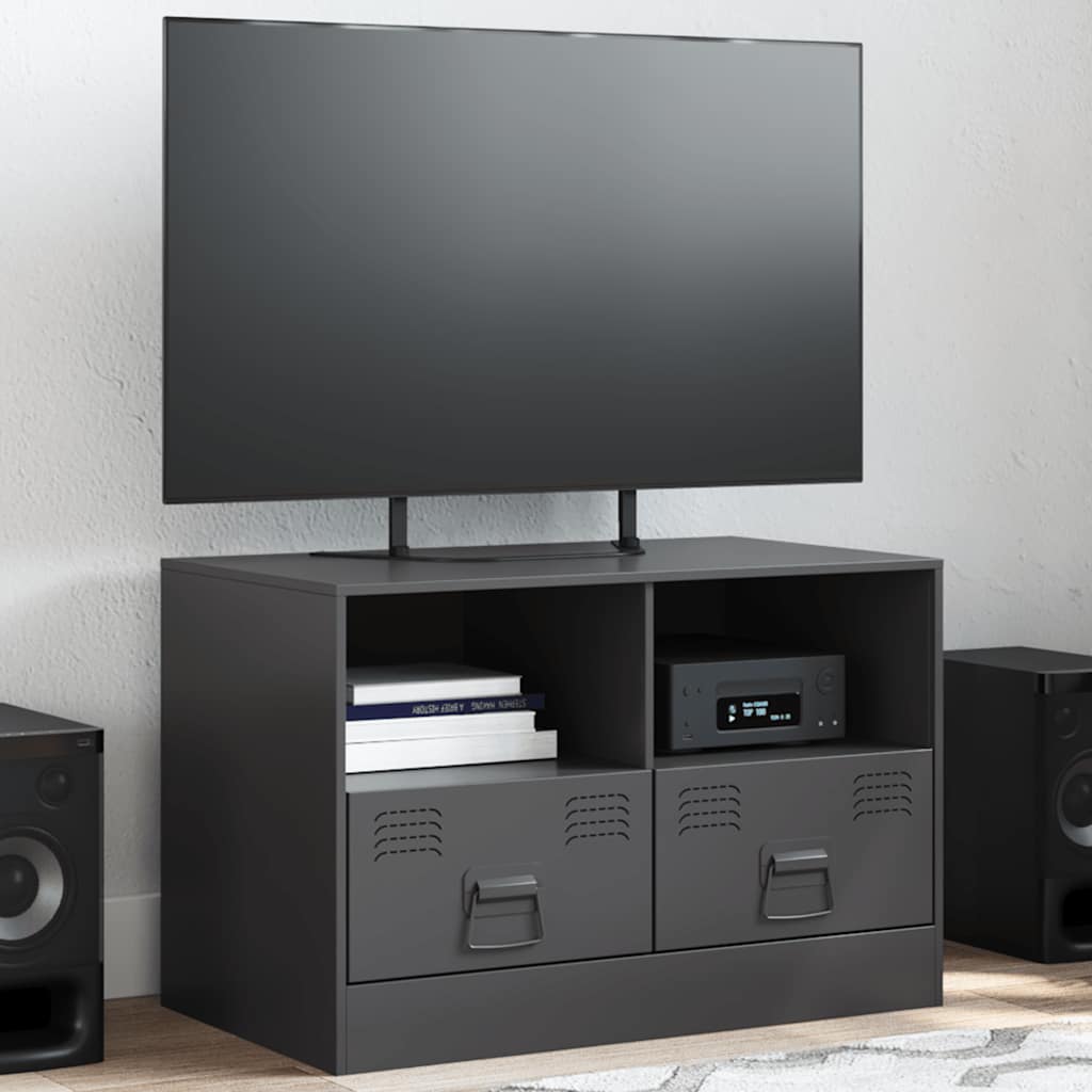 Tv-Skåp 2 St 67X39X44 Cm Stål