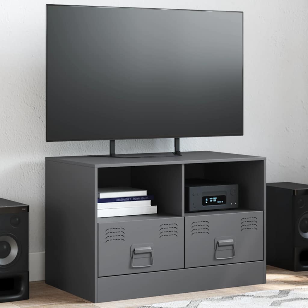 Tv-Skåp 2 St 67X39X44 Cm Stål