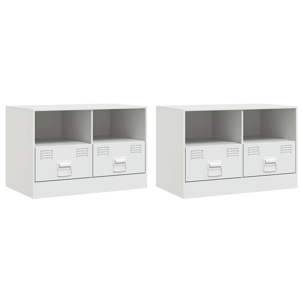 Tv-Skåp 2 St 67X39X44 Cm Stål