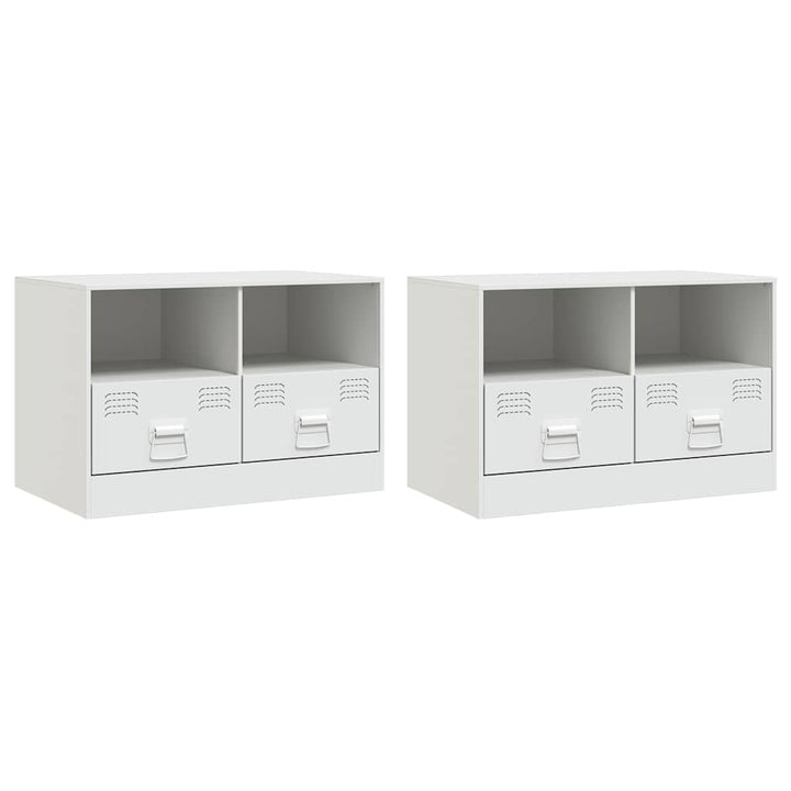 Tv-Skåp 2 St 67X39X44 Cm Stål