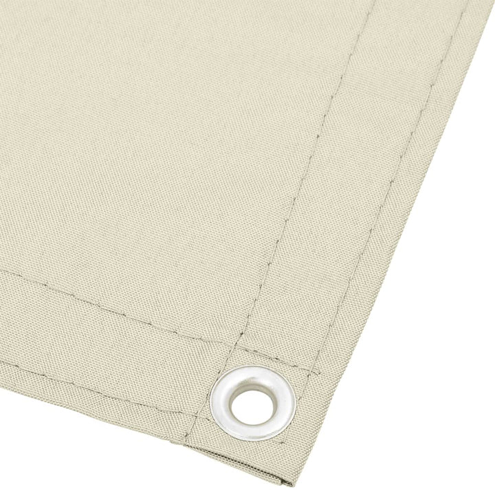 Balkongskärm Gräddvit 100% Polyester Oxford