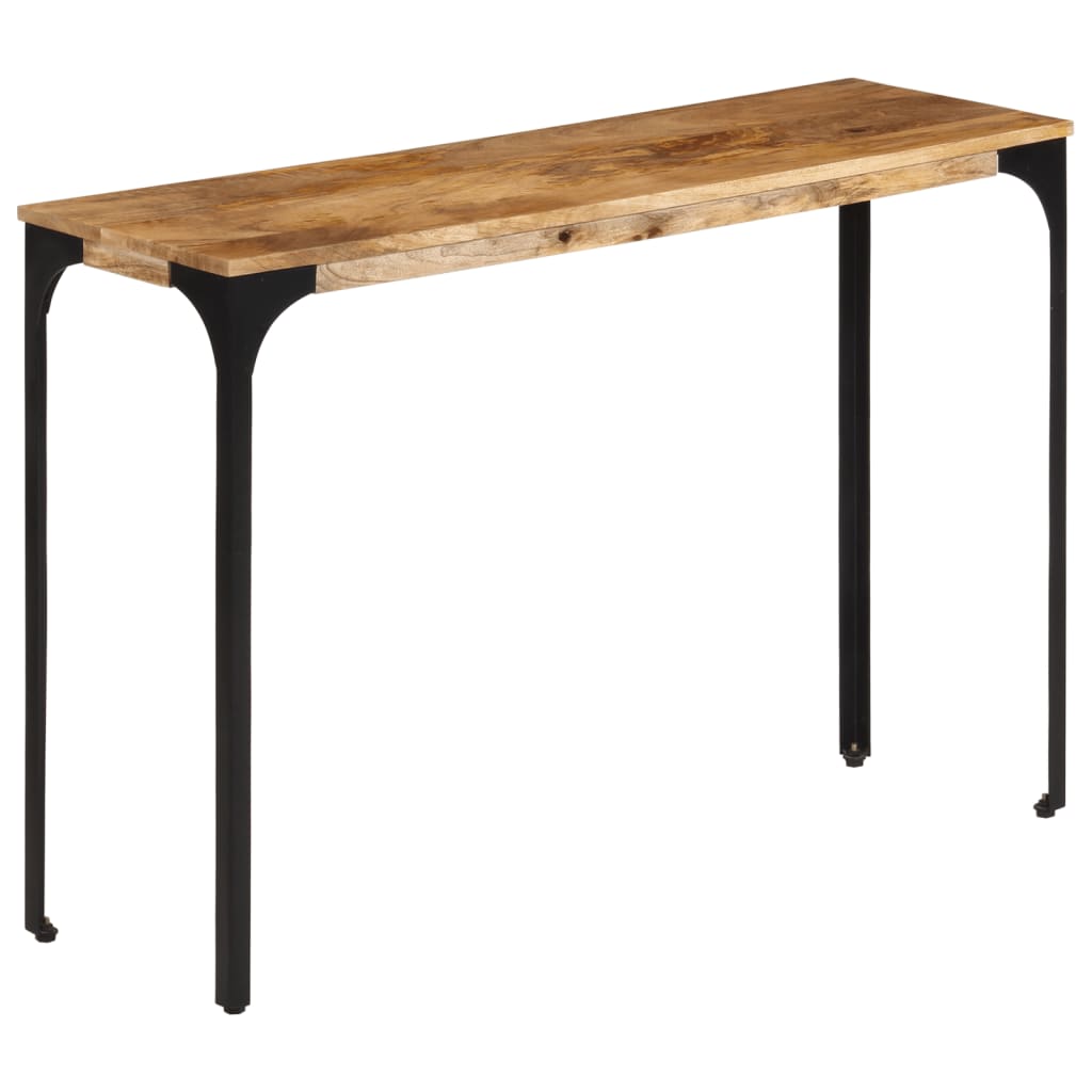 Konsolbord 110X35X76 Cm Massivt Mangoträ Och Järn