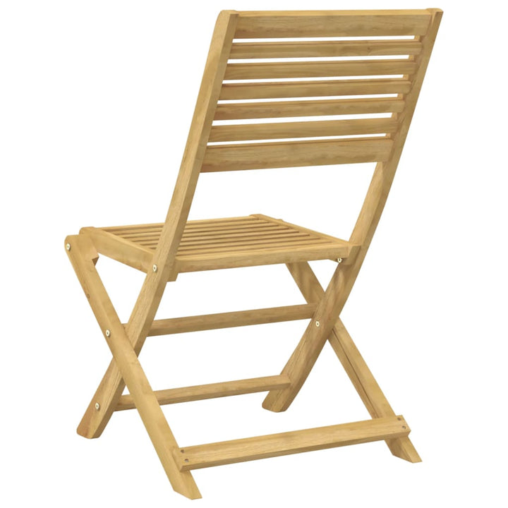 Hopfällbara Trädgårdsstolar 2 St 48,5X61,5X87 Cm Massiv Akacia