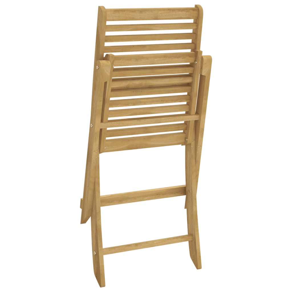Hopfällbara Trädgårdsstolar 2 St 48,5X61,5X87 Cm Massiv Akacia