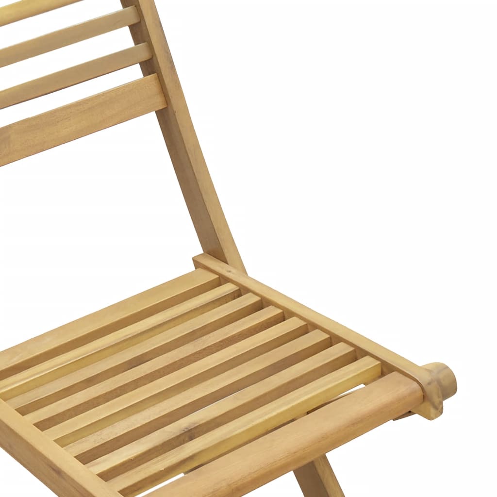 Hopfällbara Trädgårdsstolar 2 St 48,5X61,5X87 Cm Massiv Akacia