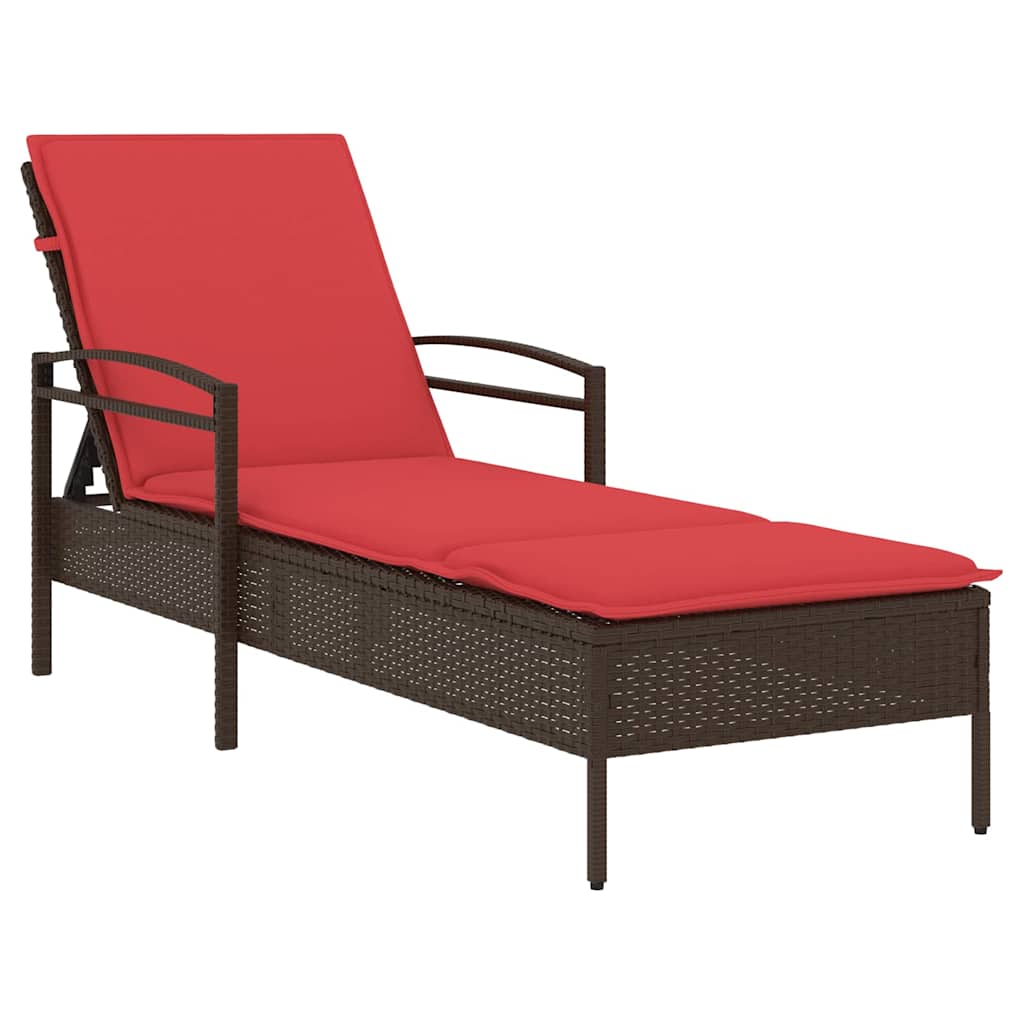| Solstol | Reclining Med Kudde 63 X 200 X 81 Cm Konstrotting