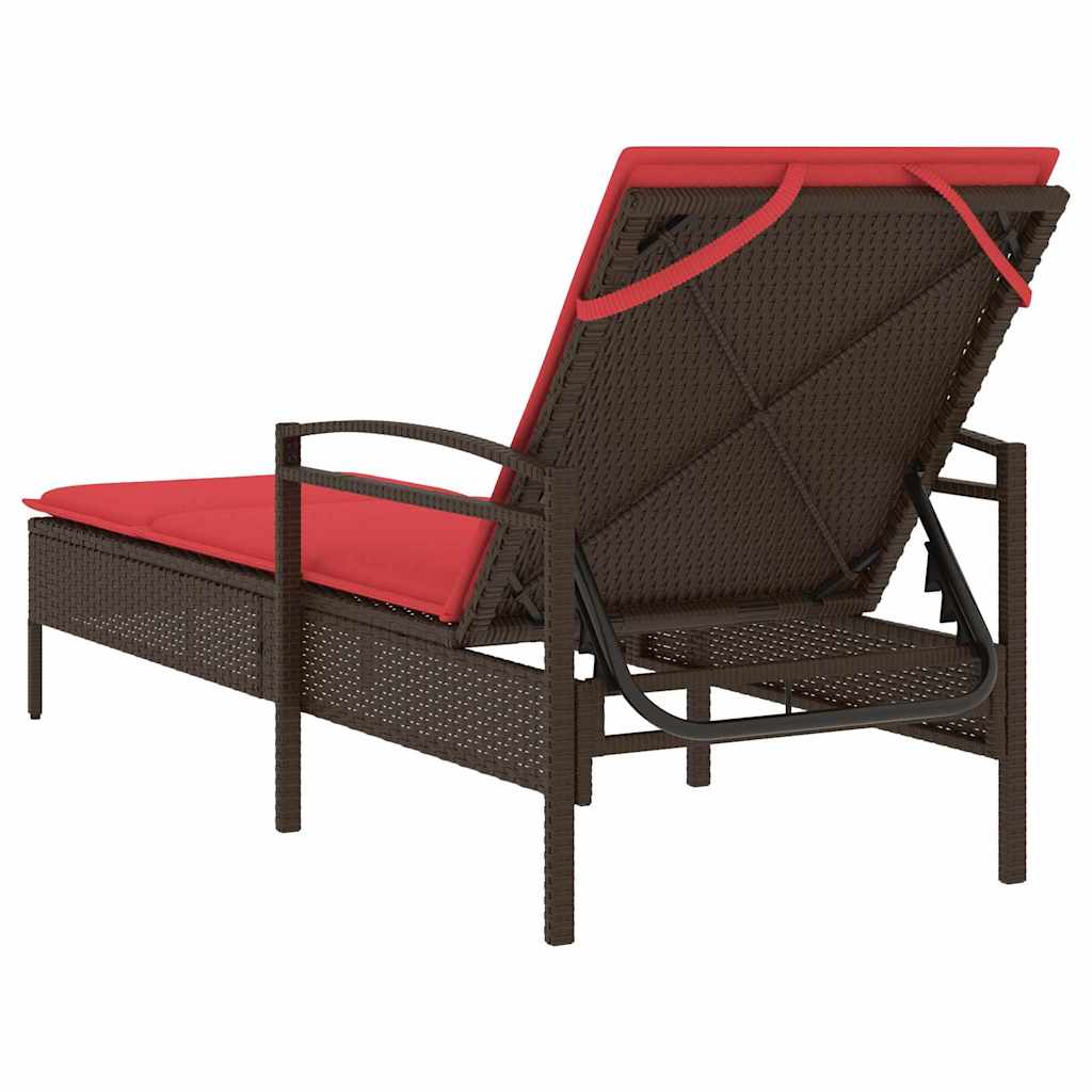 | Solstol | Reclining Med Kudde 63 X 200 X 81 Cm Konstrotting