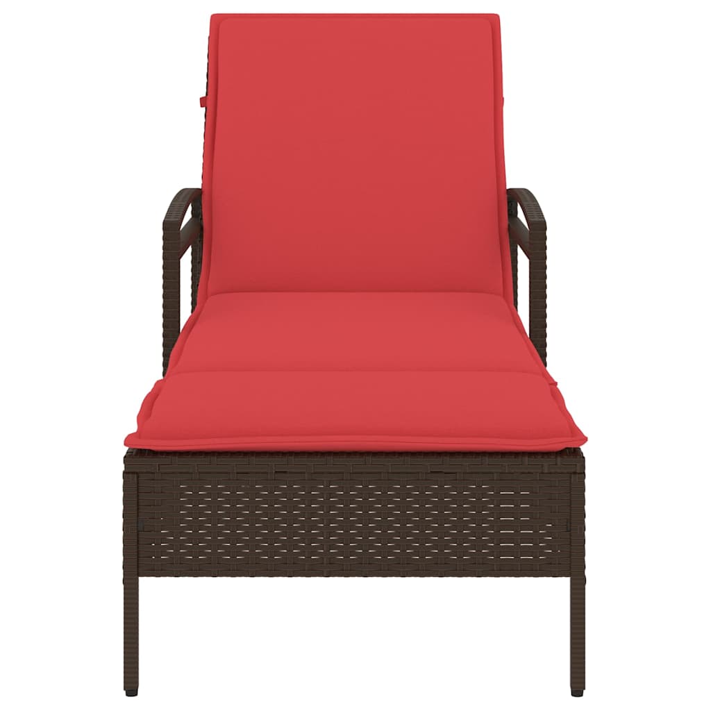 | Solstol | Reclining Med Kudde 63 X 200 X 81 Cm Konstrotting
