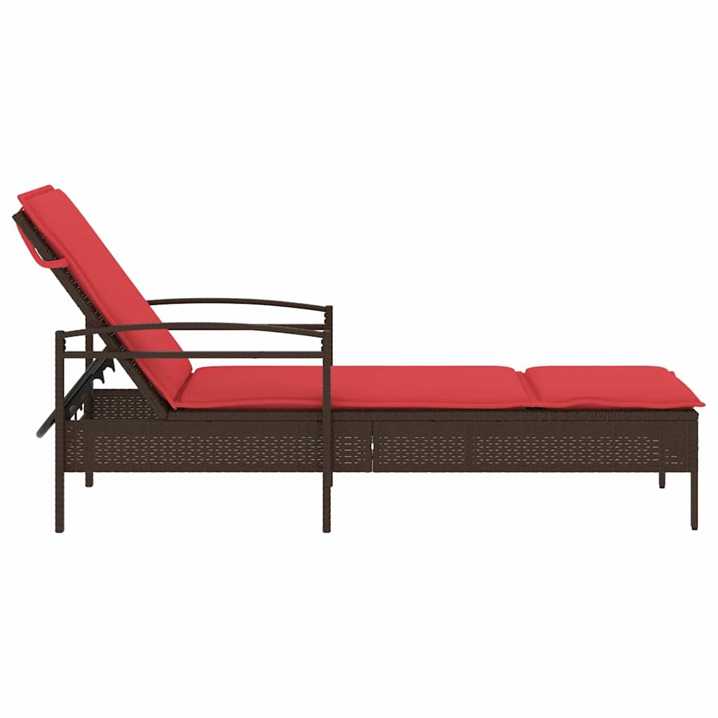 | Solstol | Reclining Med Kudde 63 X 200 X 81 Cm Konstrotting