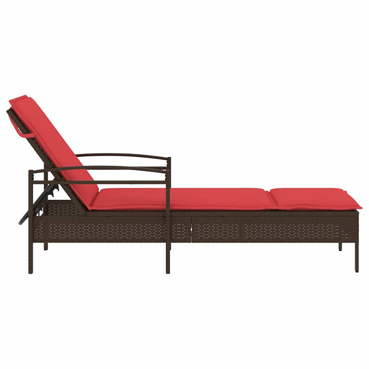 | Solstol | Reclining Med Kudde 63 X 200 X 81 Cm Konstrotting