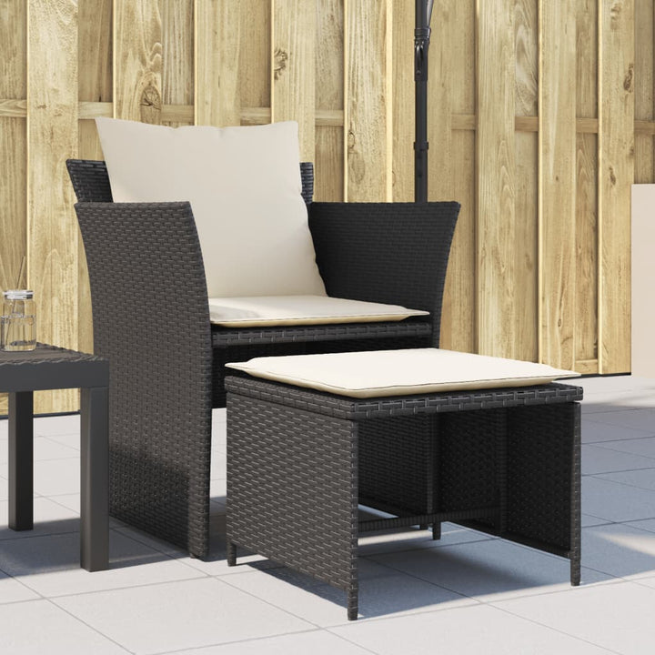 Reclinerstol För Trädgården Med Fotpall Konstrotting