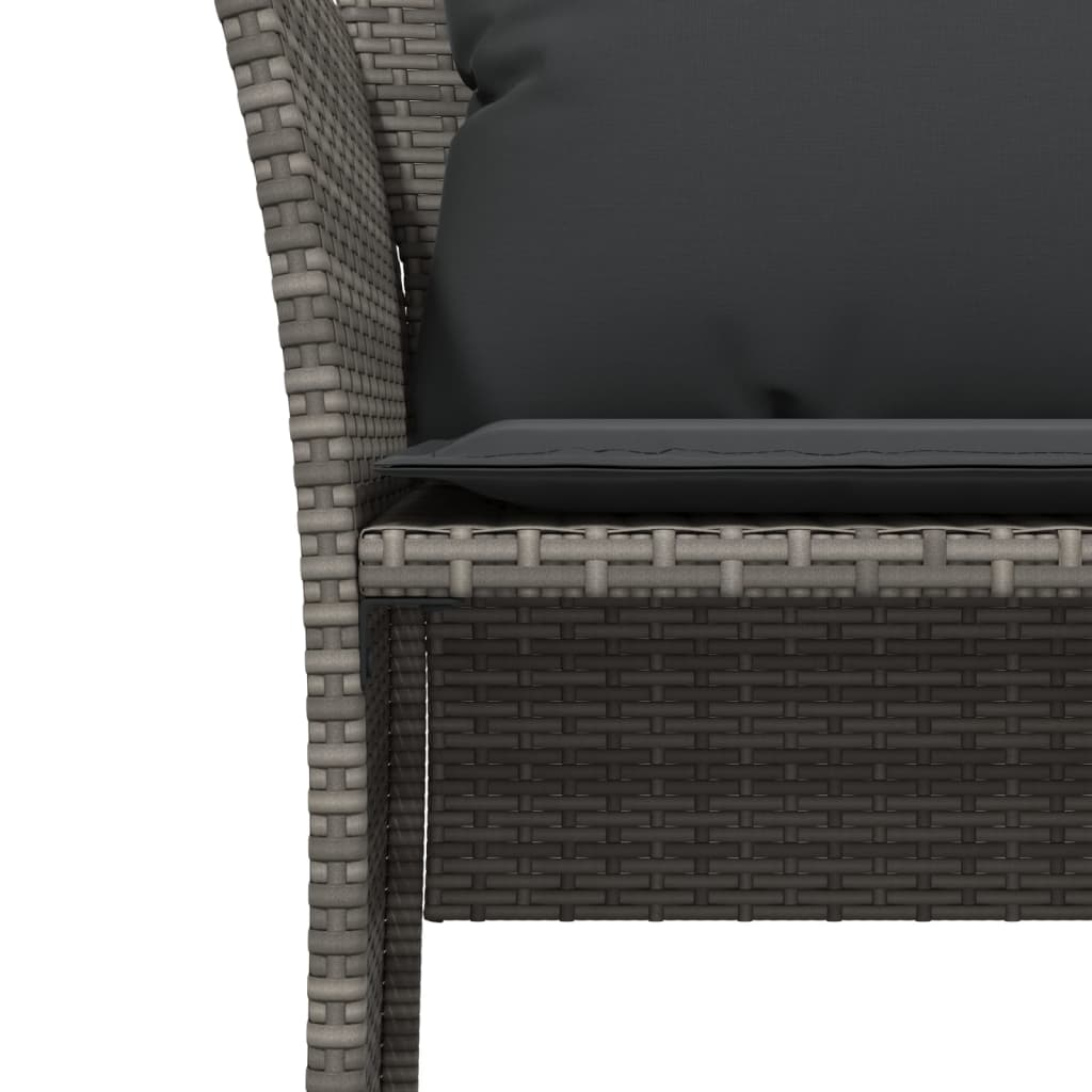 Reclinerstol För Trädgården Med Fotpall Konstrotting