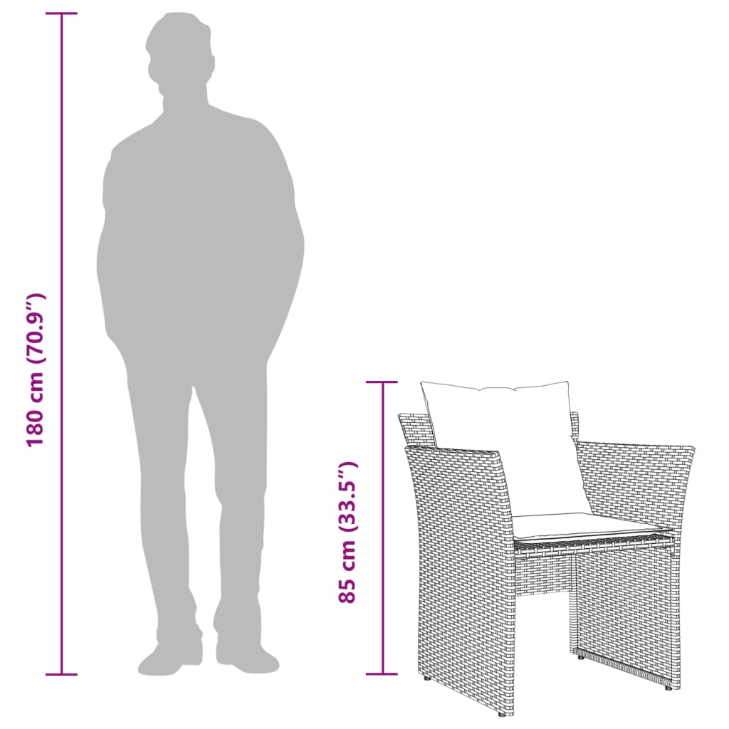 Reclinerstol För Trädgården Med Fotpall Konstrotting