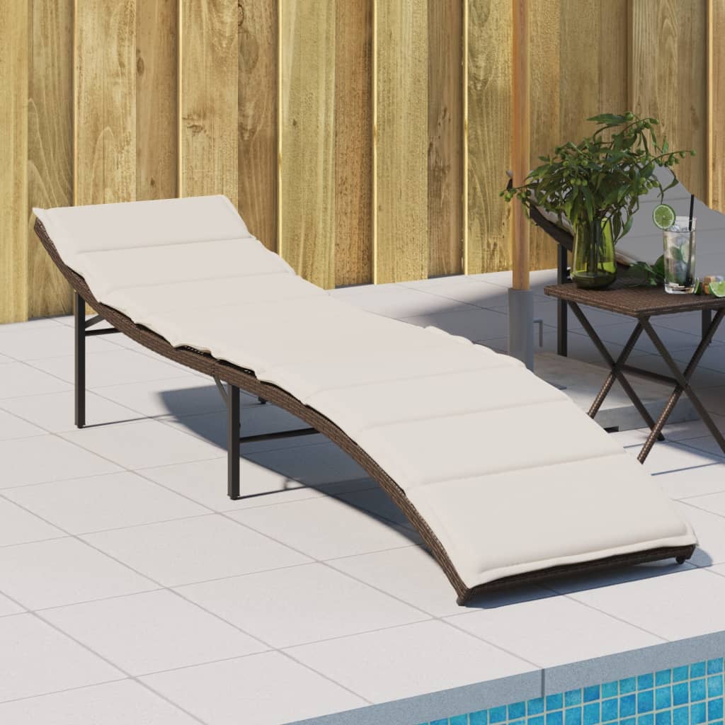 Solsäng Med Dyna 55X199X50 Cm Konstrotting