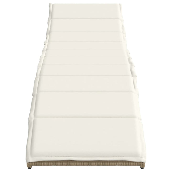 Solsäng Med Dyna Beige 55X199X50 Cm Konstrotting
