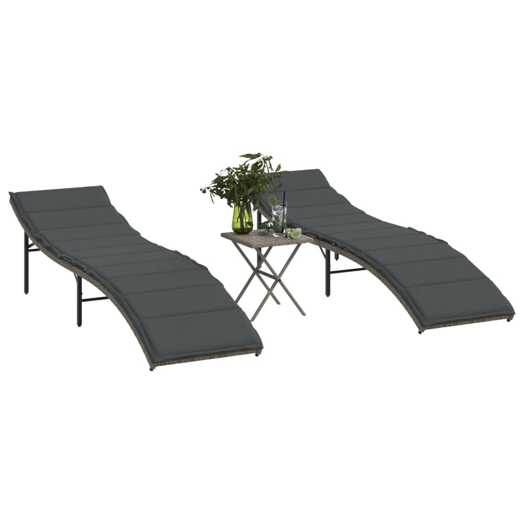 Solsäng Med Dyna Beige 55X199X50 Cm Konstrotting