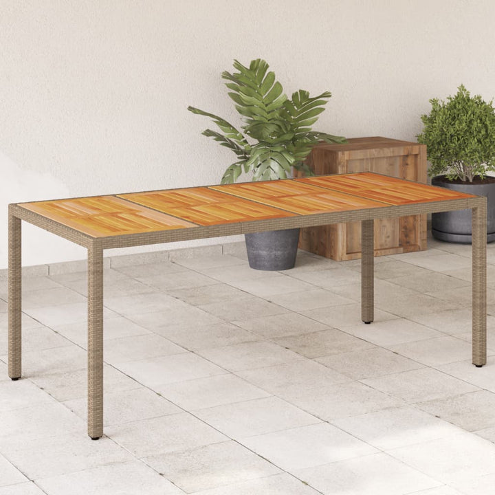 Trädgårdsbord Med Akaciaträ 190X90X75 Cm Konstrotting