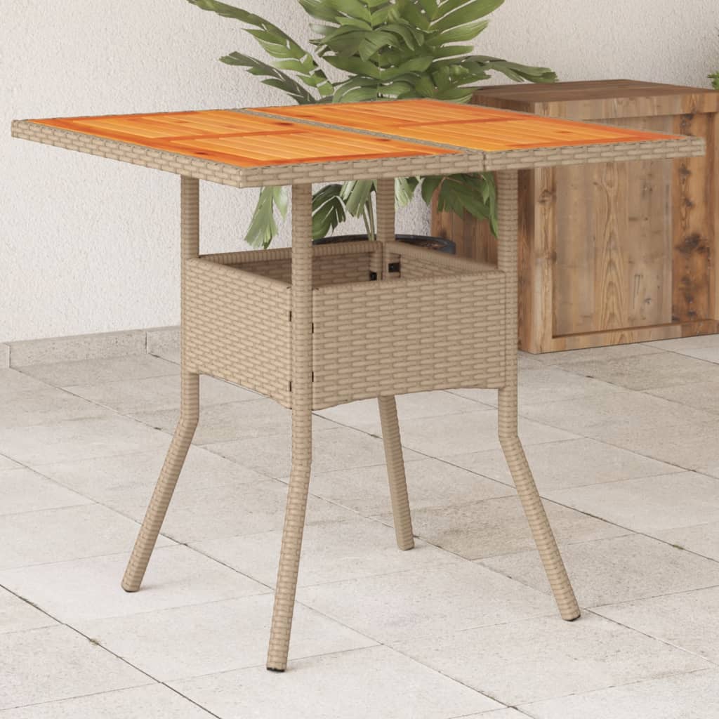 Dgårdsbord Med Akacia 80X80X75 Cm Konstrotting