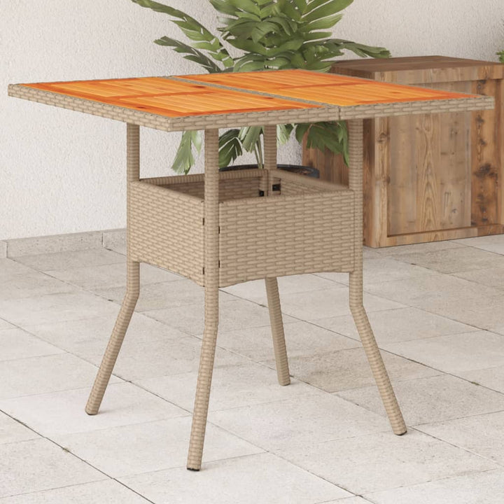 Dgårdsbord Med Akacia 80X80X75 Cm Konstrotting