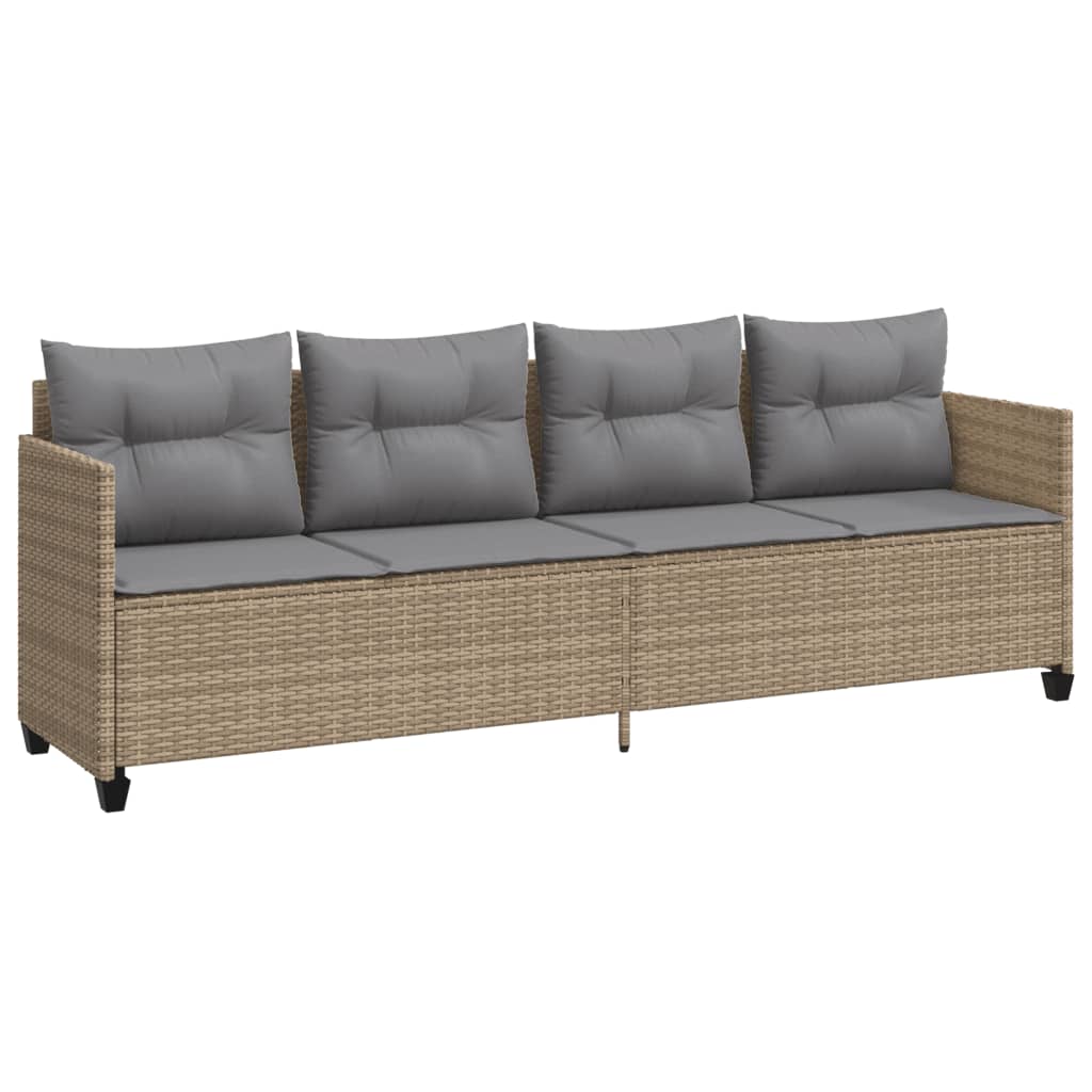 Solsäng Med Dynor Beige Konstrotting