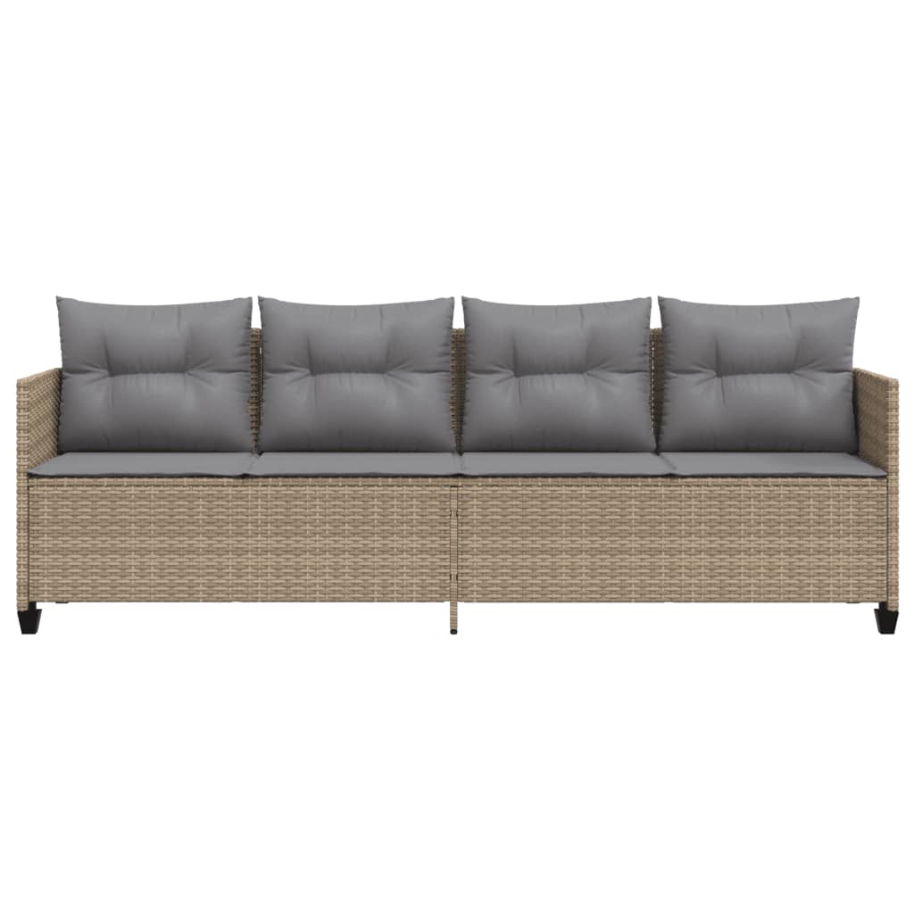 Solsäng Med Dynor Beige Konstrotting
