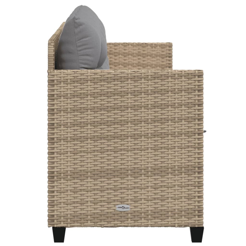 Solsäng Med Dynor Beige Konstrotting