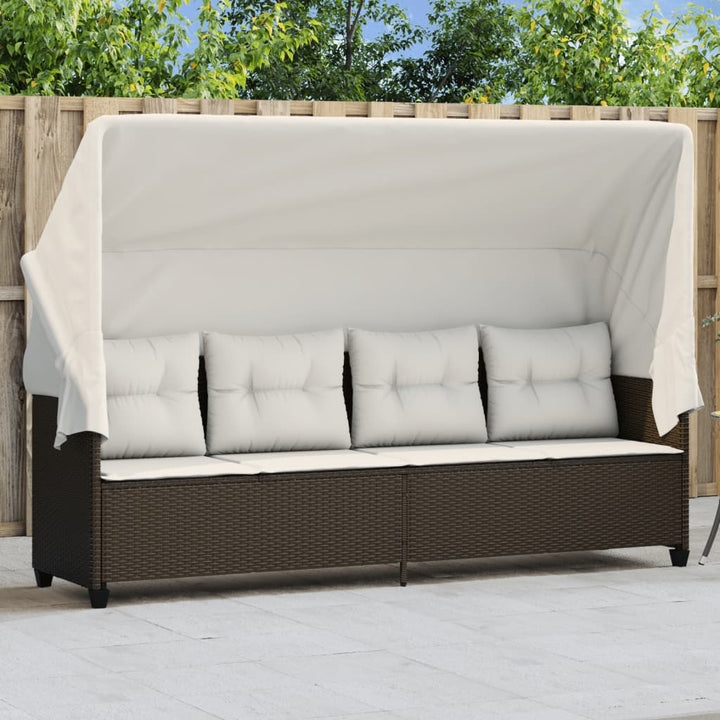 Solsäng Med Dynor Beige Konstrotting