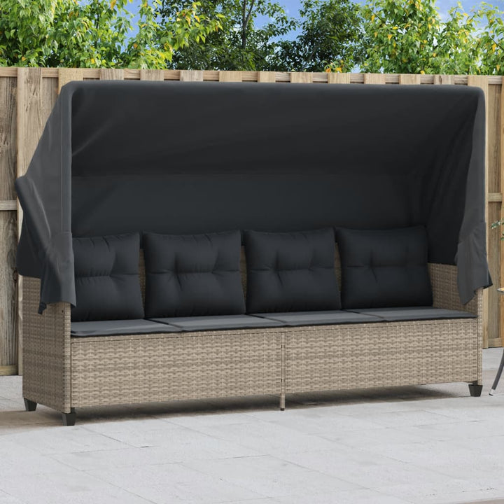 Solsäng Med Dynor Beige Konstrotting