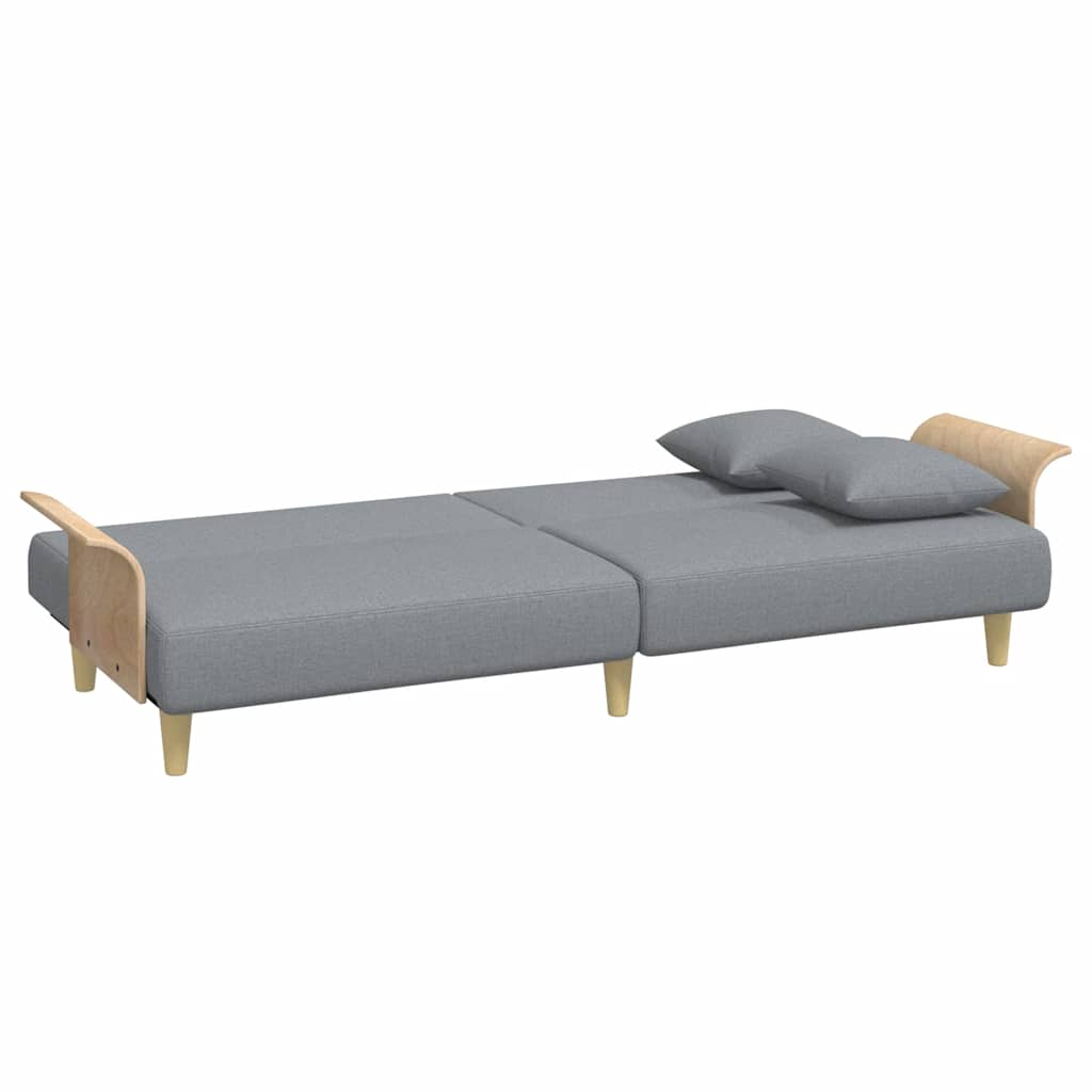 Bäddsoffa 2-Sits Med Kuddar Och Fotpall Sammet
