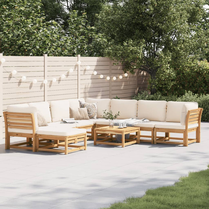 Loungegrupp 3 Delar Med Dynor Massivt Akaciaträ