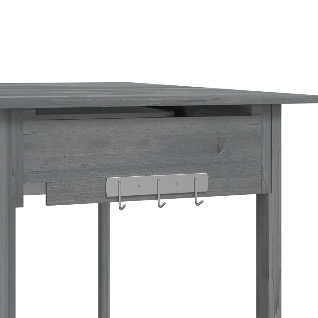 Odlingsbänk Med Vask 110,5X45X124,5 Cm Massivt Granträ