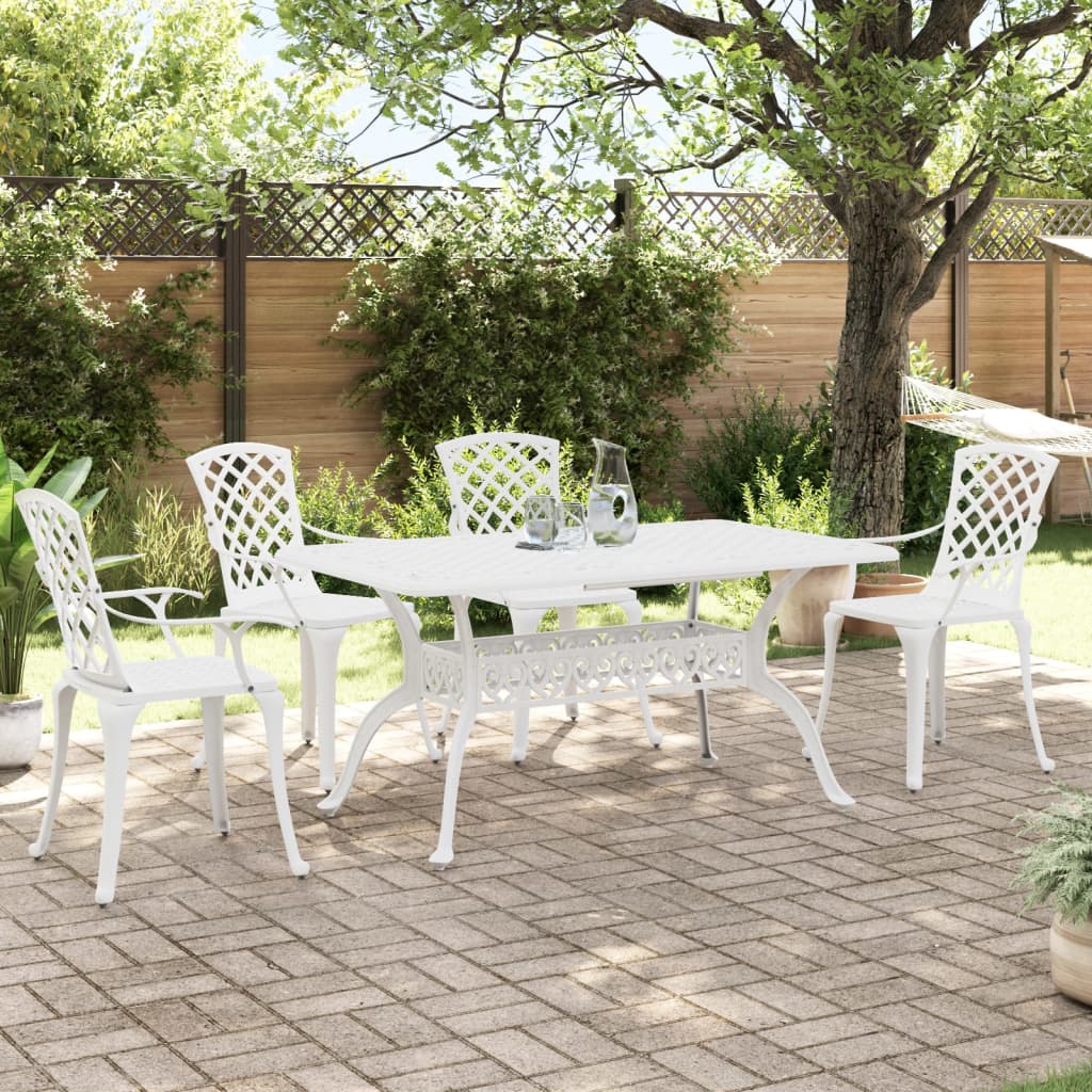Caféstolar 6 St Gjuten Aluminium