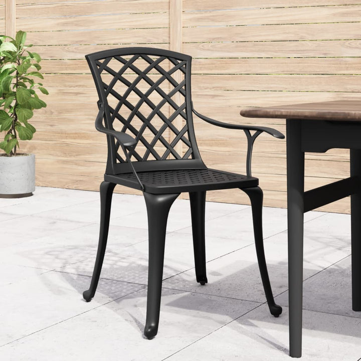 Caféstolar 6 St Gjuten Aluminium