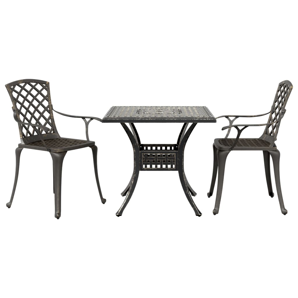 Caféset 3 Delar Gjuten Aluminium