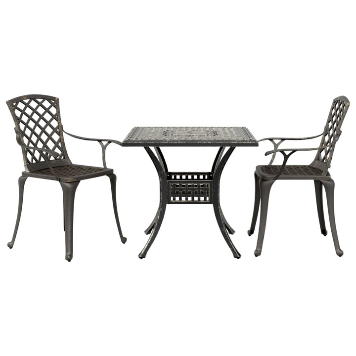 Caféset 3 Delar Gjuten Aluminium