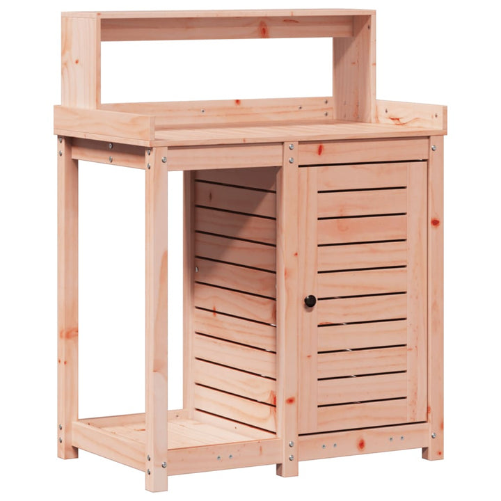 Växtbord Med Hyllor 82,5X50X109,5 Cm Massivt Douglasträ
