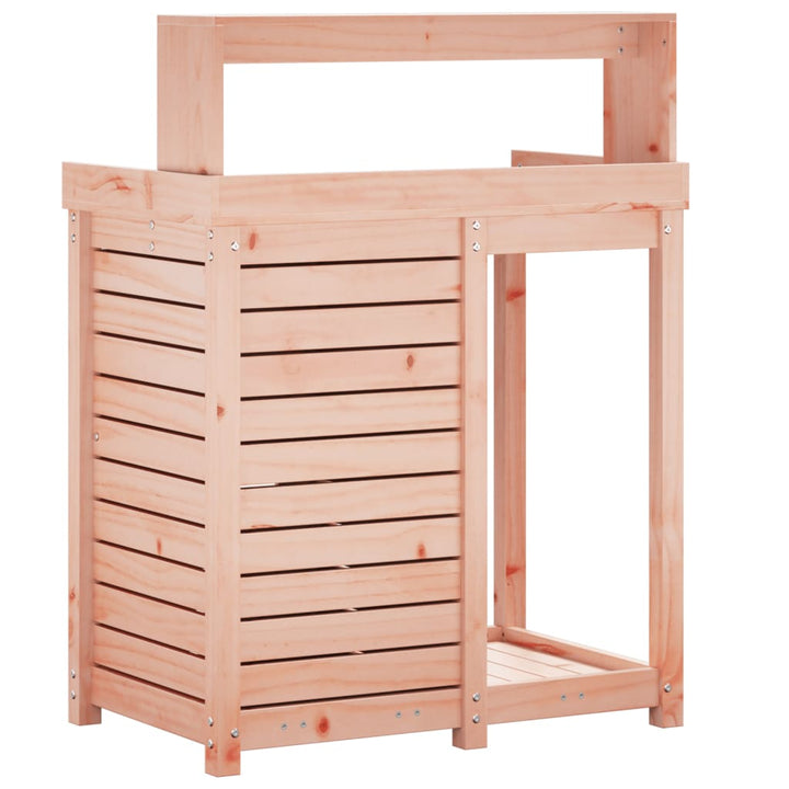Växtbord Med Hyllor 82,5X50X109,5 Cm Massivt Douglasträ