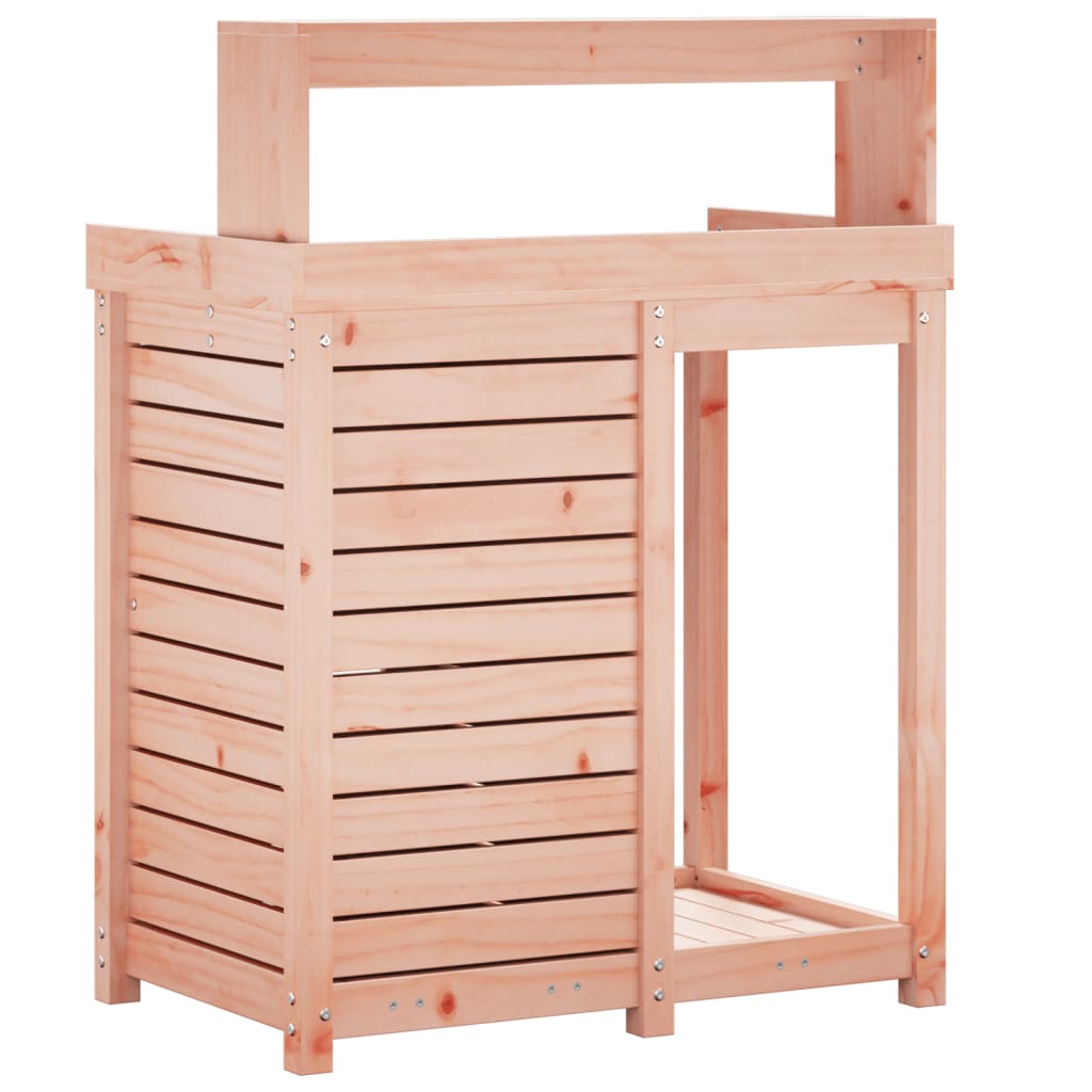 Växtbord Med Hyllor 82,5X50X109,5 Cm Massivt Douglasträ