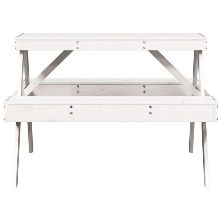 Picknickbord 105X134X75 Cm Massivt Trä