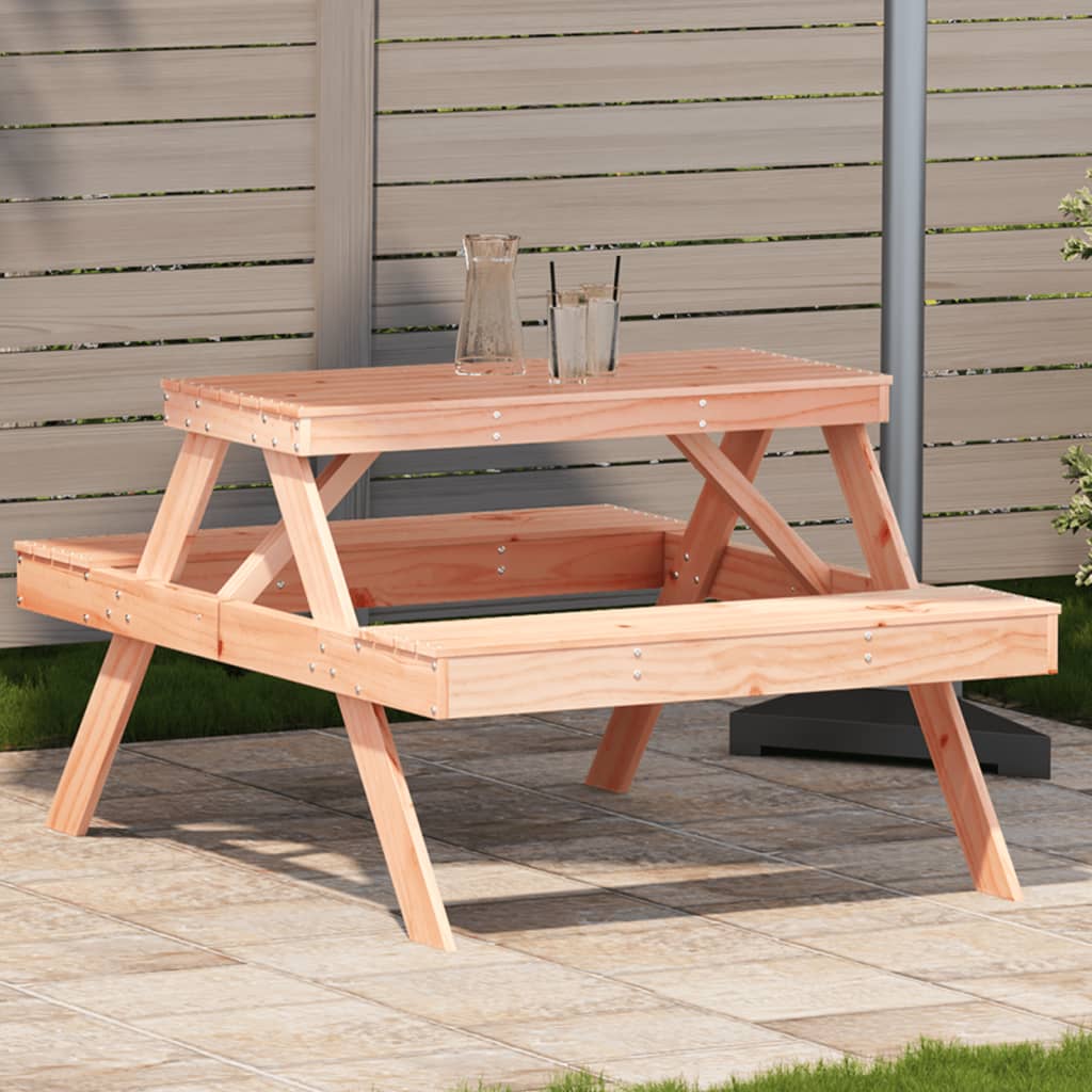 Picknickbord 105X134X75 Cm Massivt Trä