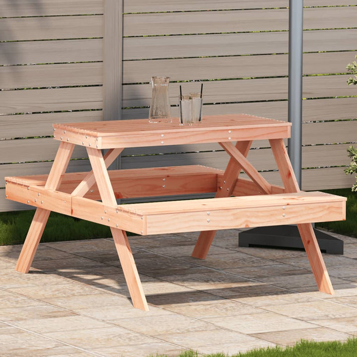 Picknickbord 105X134X75 Cm Massivt Trä