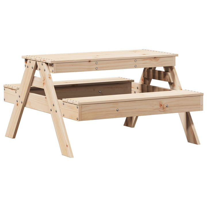 Picknickbord För Barn 88X97X52 Cm Massiv Furu