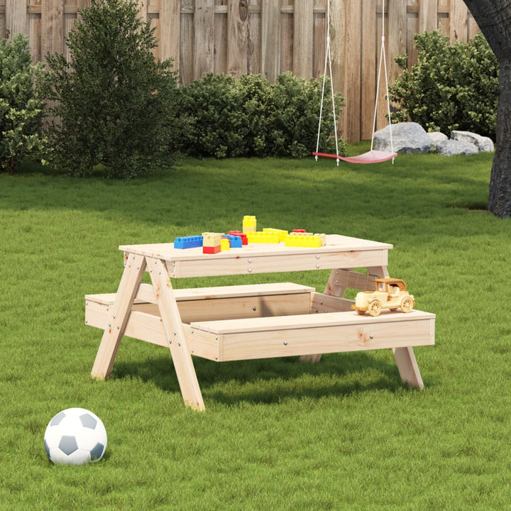 Picknickbord För Barn 88X97X52 Cm Massiv Furu