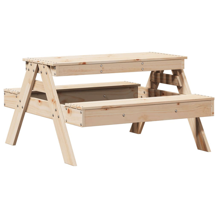 Picknickbord För Barn 88X97X52 Cm Massiv Furu