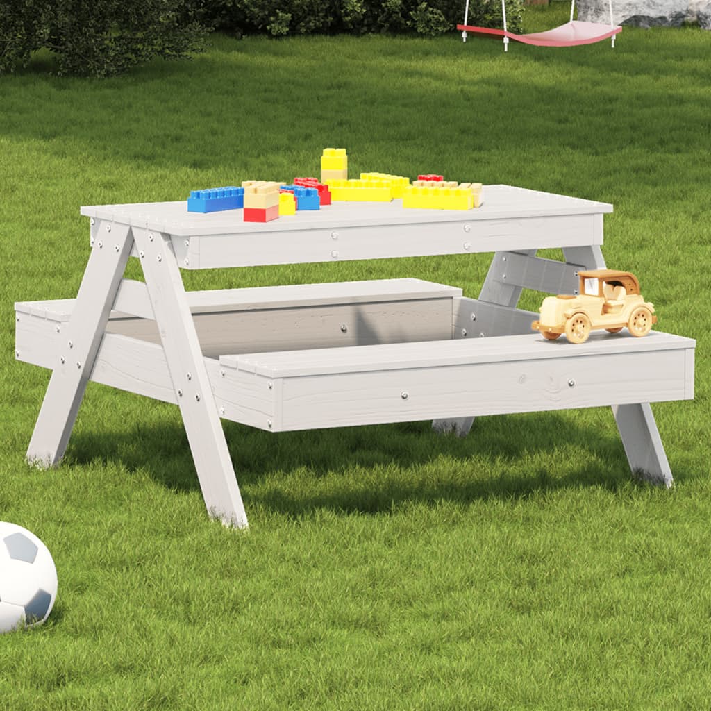 Picknickbord För Barn 88X97X52 Cm Massiv Furu