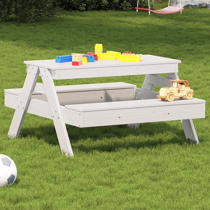 Picknickbord För Barn 88X97X52 Cm Massiv Furu
